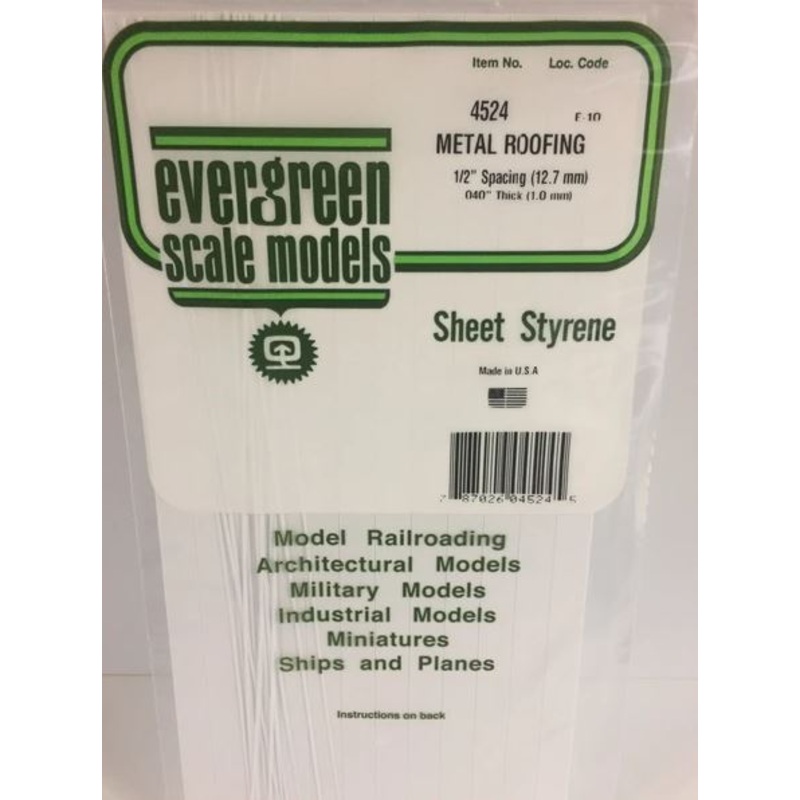 Evergreen 4524 .40 x .500 Standing Seam Roofing