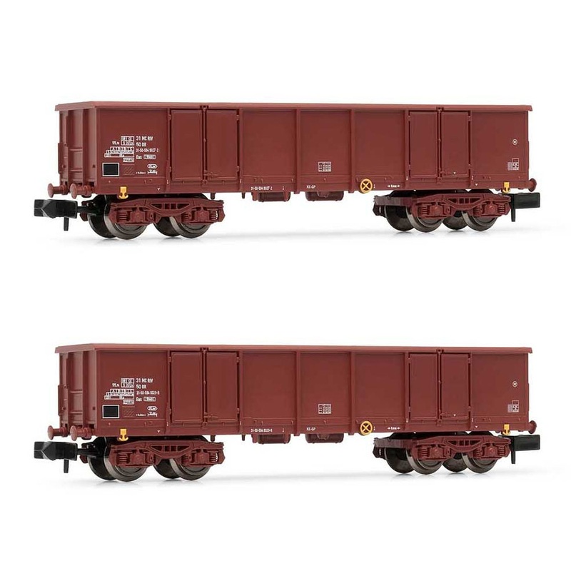 Goods wagon set gondolas Eas 5949 loaded with scrap DR Ep.IV 2 pieces