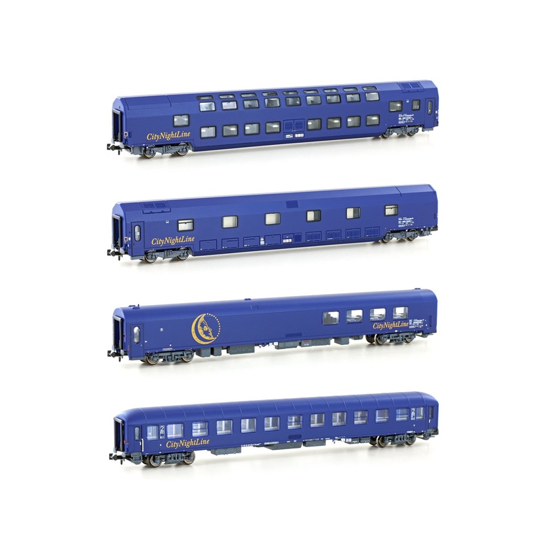 Passenger Car Set Night Train Car CNL 212/213 Ep.V 4-piece