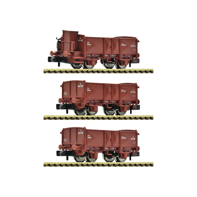 Passenger car set open freight cars FS Ep.III 3-part