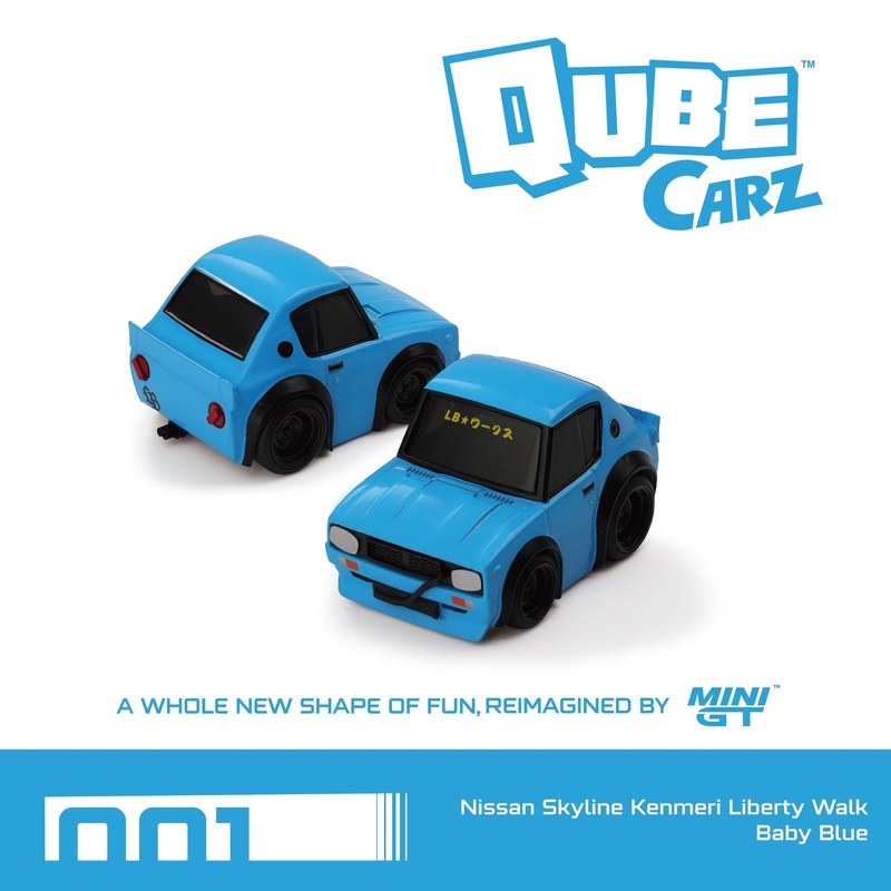 (PRE-ORDER) Qube Carz Nissan Skyline Kenmeri Liberty Walk Baby Blue QZ00101-BL