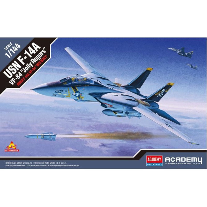 USN F-14A VF-84 Jolly Rogers 1/144 #12626 by Academy