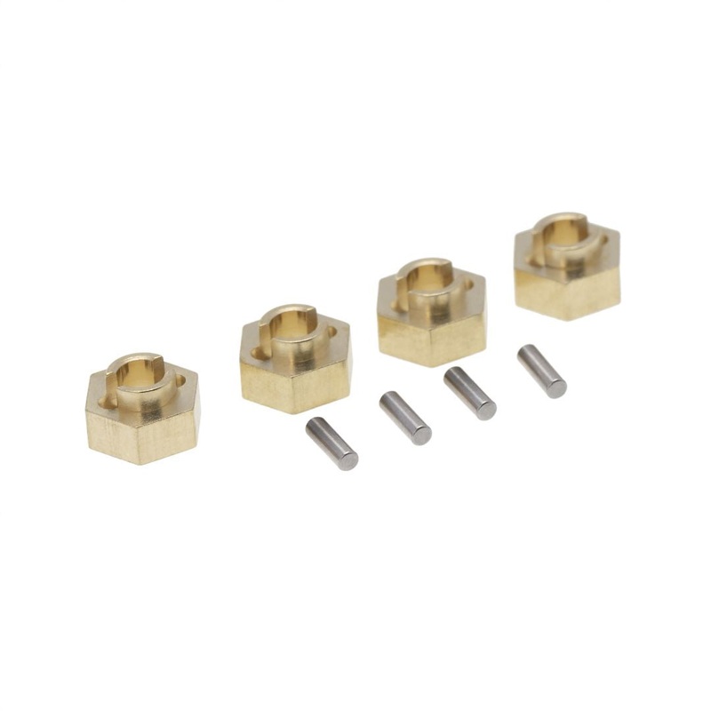 Wheel Hex (4): 3mm Brass – HDTSCX24-7