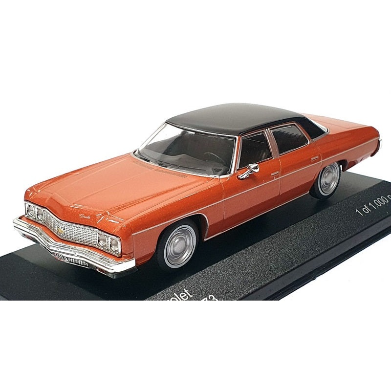 Whitebox 1/43 Scale WB187 – 1973 Chevrolet Bel Air – Met Copper/Black