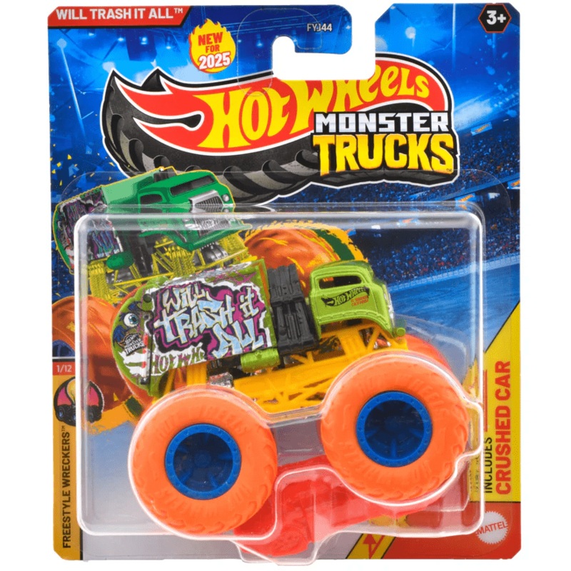 Hot Wheels 1:64 Monster Trucks Will Trash It All