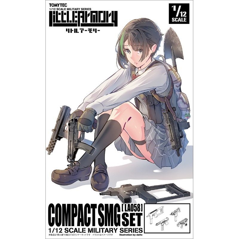 LA058 Compact Submachine Gun Little Armory 1/12 by Tomytec