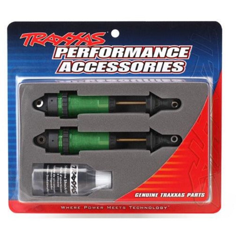 TRA7462G Shocks, GTR XX-Long – Green Anodized, PTFE-Coated Bodies with TiN shafts