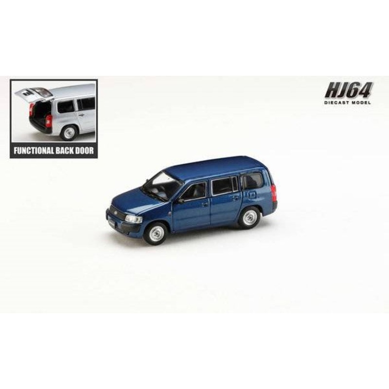 [ Back-order ] Hobby Japan HJ641062BL 1:64 Toyota PROBOX VAN DX Dark Blue Mica Diecast model car