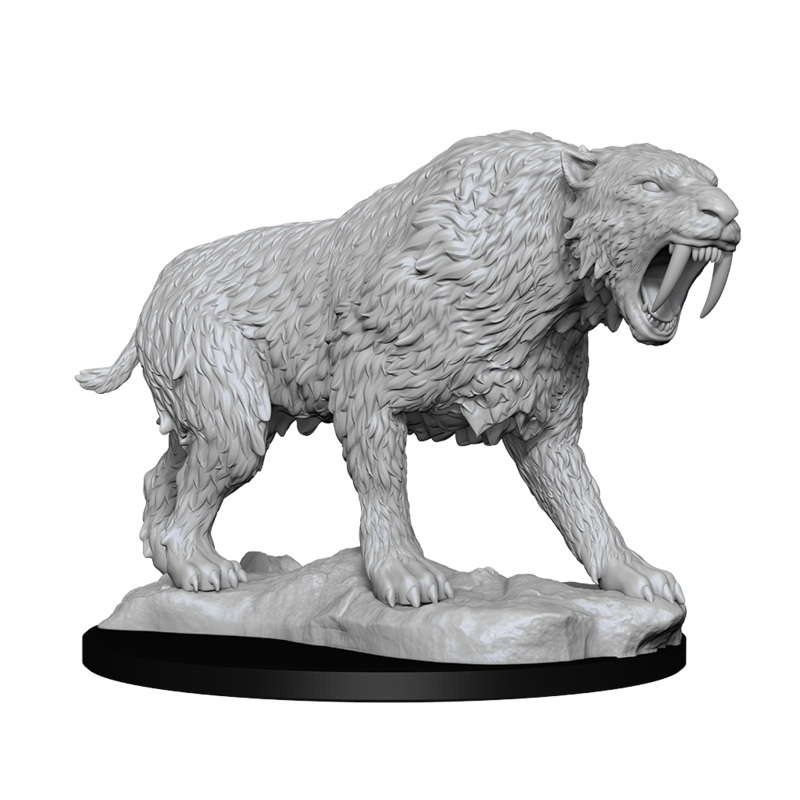 D&D Unpainted Mini – Sabre-Toothed Tiger 90272