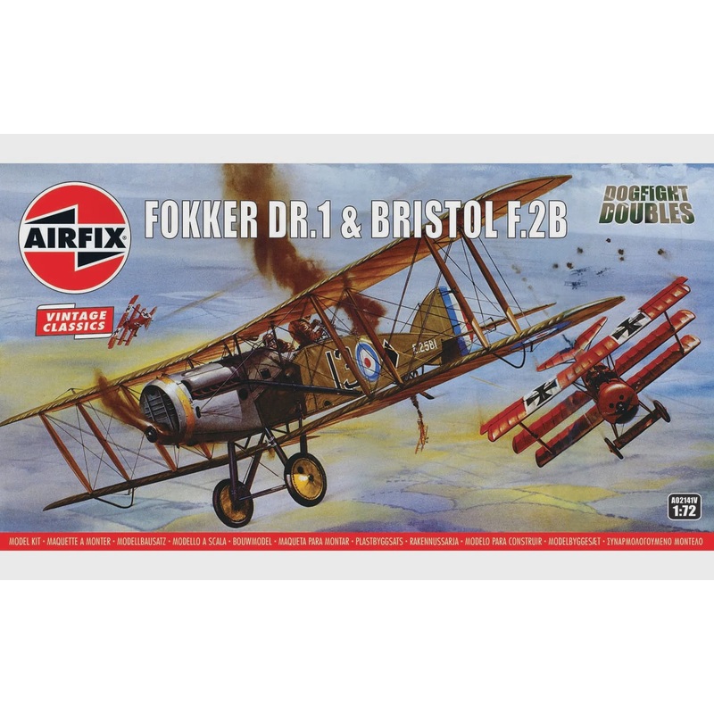 Fokker DR1 & Bristol F.2B Dog Fight 1/72 #0214V by Airfix