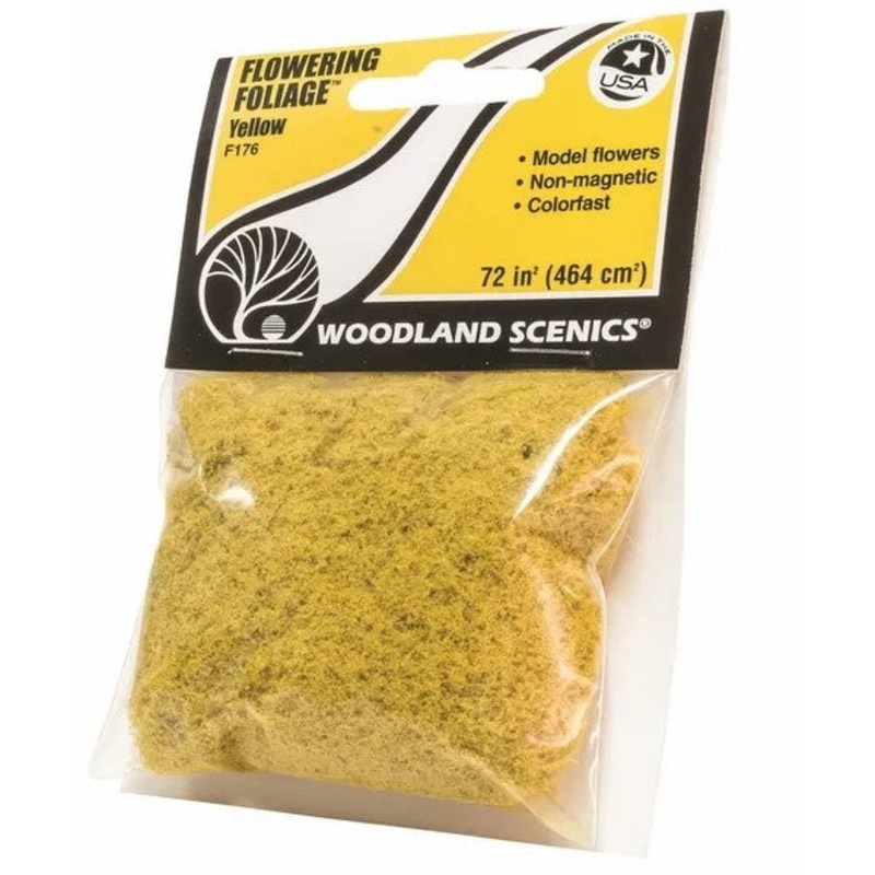 Woodland Scenics F176 Flowering Foliage – Yellow