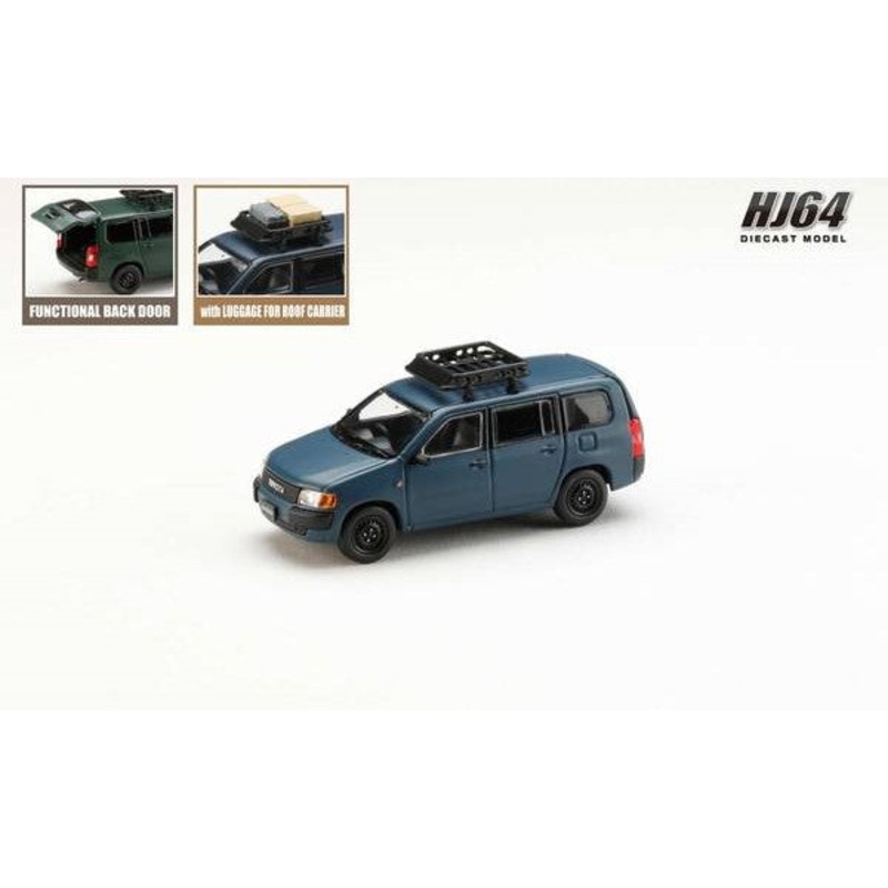 [ Back-order ] Hobby Japan HJ643062BL 1:64 Toyota PROBOX CUSTOMIZED VER MATTE BLUE Diecast model car