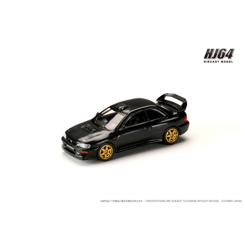 Hobby Japan 1:64 SUBARU IMPREZA WRX 22B STi Version (GC8) Rally Base BLACK