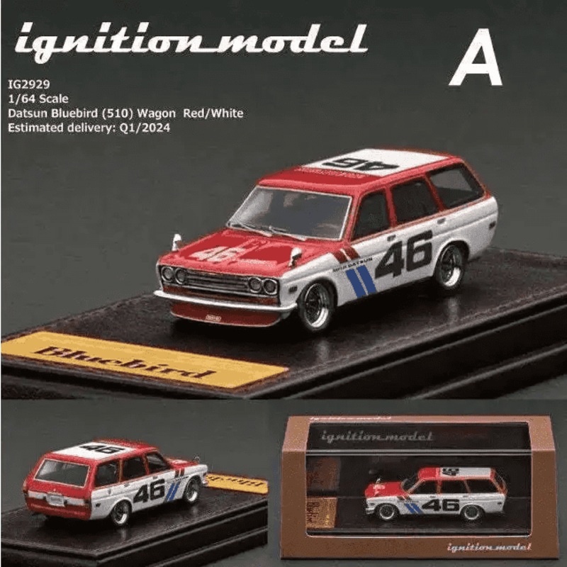 Ignition Model 1:64 Datsun Bluebird 510 Wagon Red IG2929