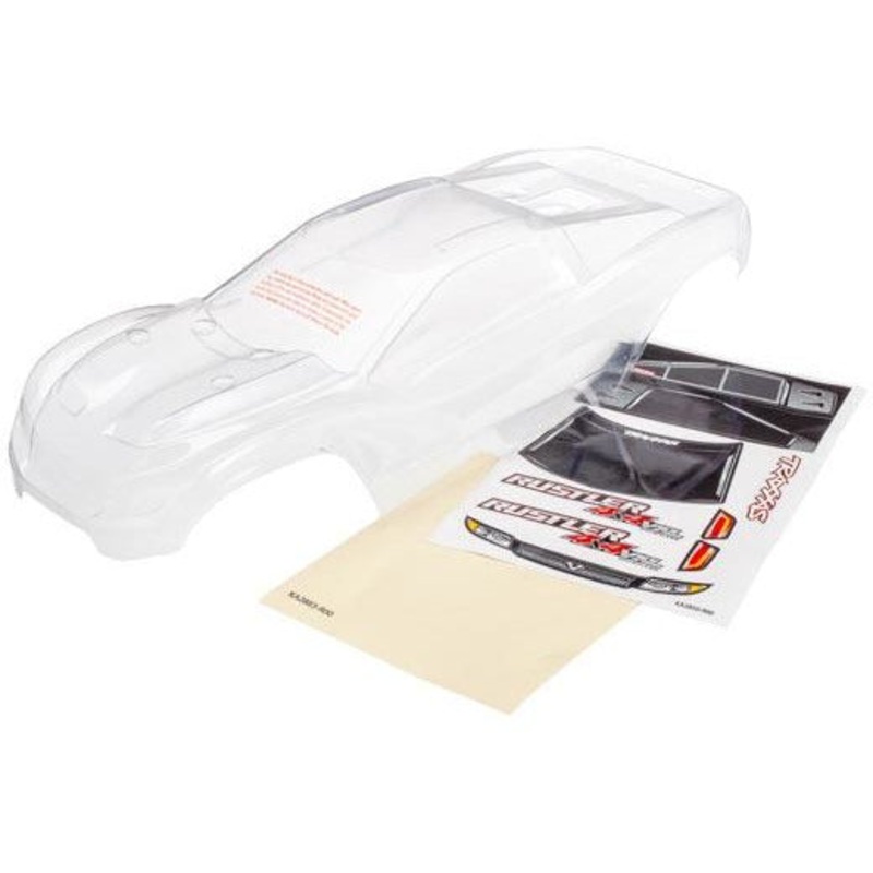 TRA6717 Rustler 4×4 Clear Body