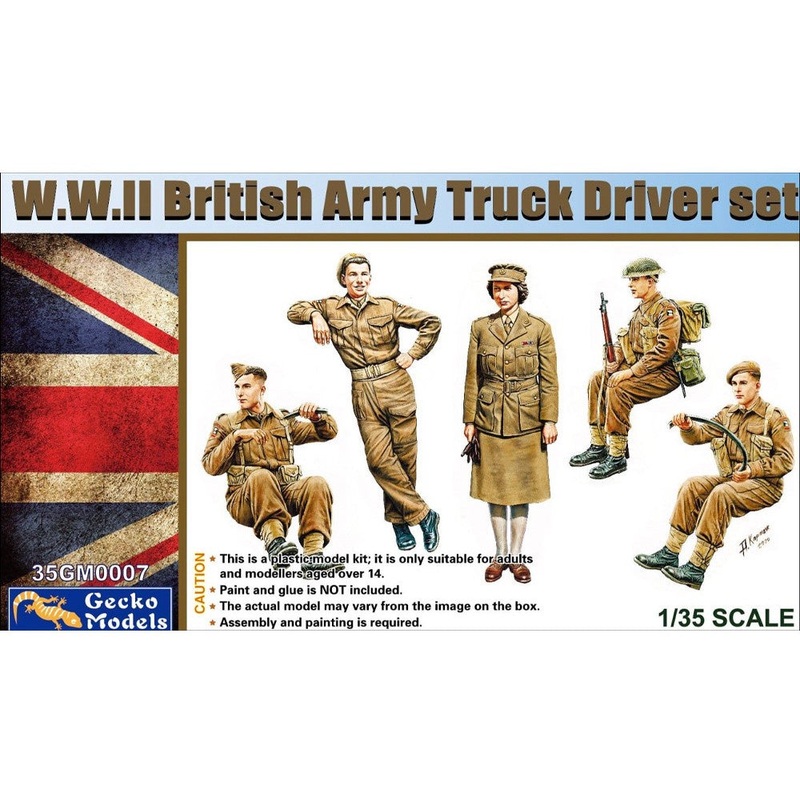 WWII British Army Truck Driver Set 1/35 #35GM0007 by Gecko