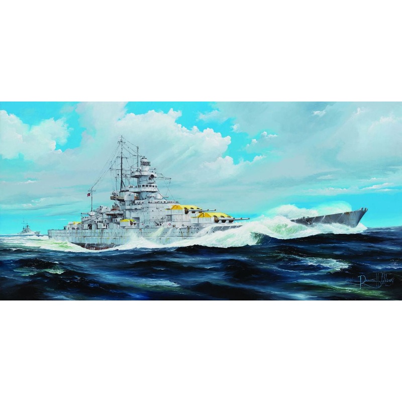 German Battleship Gneisenau 1/200 Model Ship Kit #03714 by Trumpeter