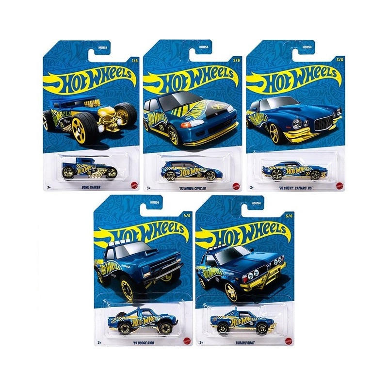 Hot Wheels 1:64 Pearl & Chrome 2025 J case Assortment Complete Set 1-5