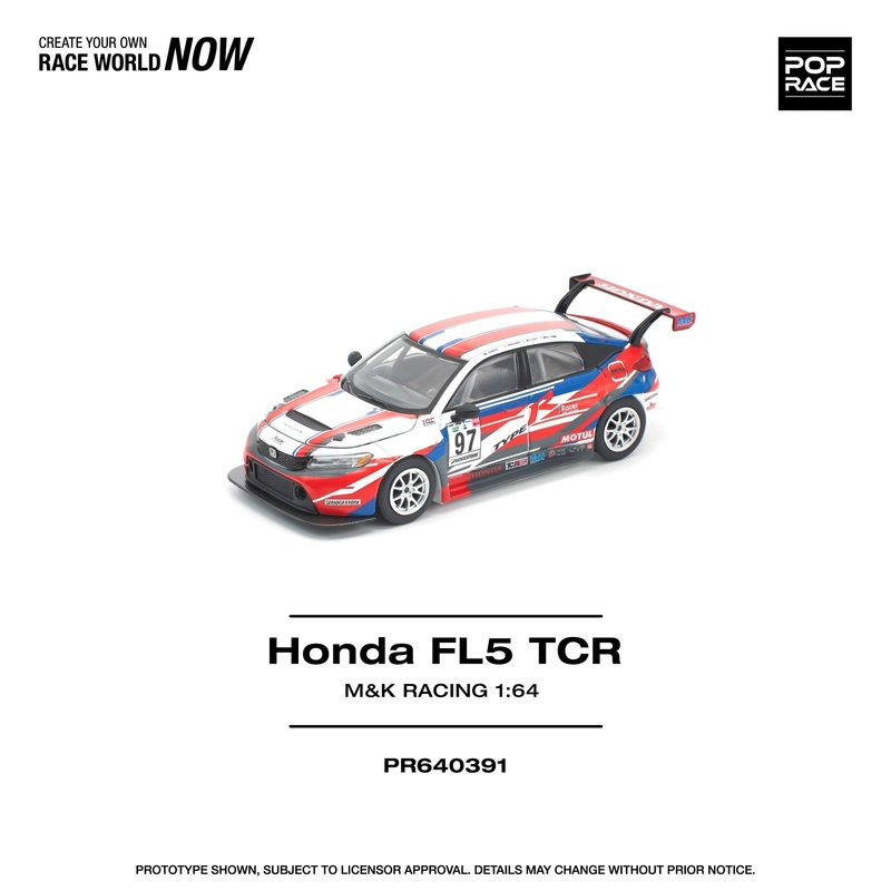 (PRE-ORDER) Pop Race 1:64 Honda Civic TYPE-R (FL5) TCR – M&K RACING