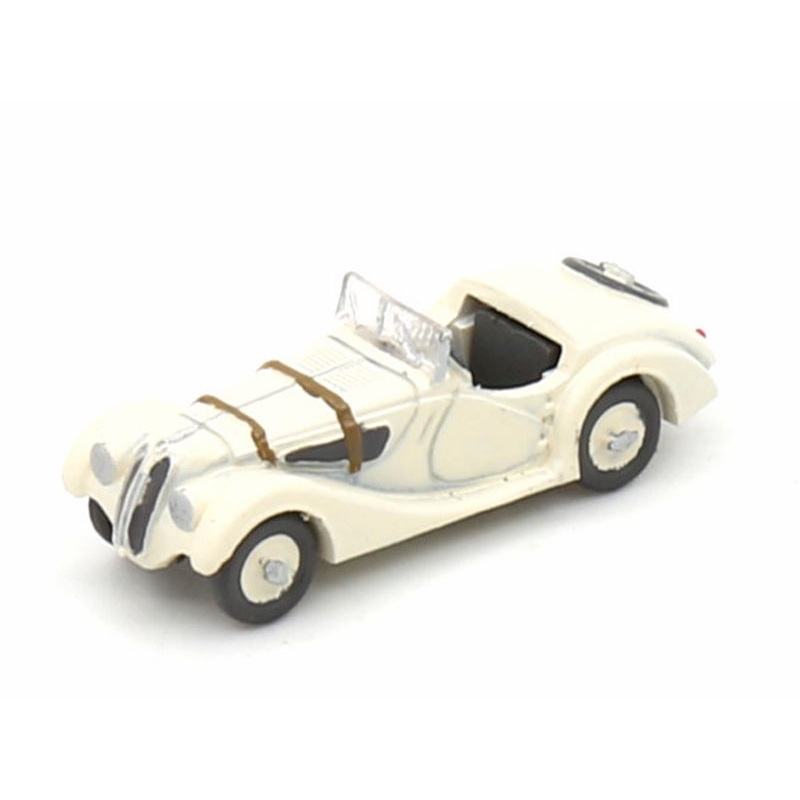 Ready-made model car BMW 328 Creme white