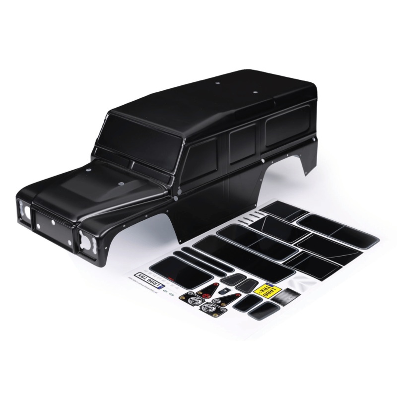 Traxxas Red Land Rover Defender Body Painted with Decals – Assorted Colours TRA8011