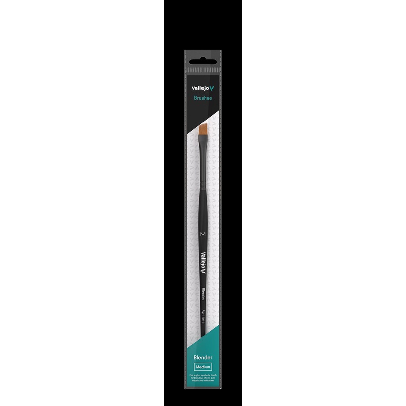 Vallejo Brush B05002 Flat Angled Synthetic Brush