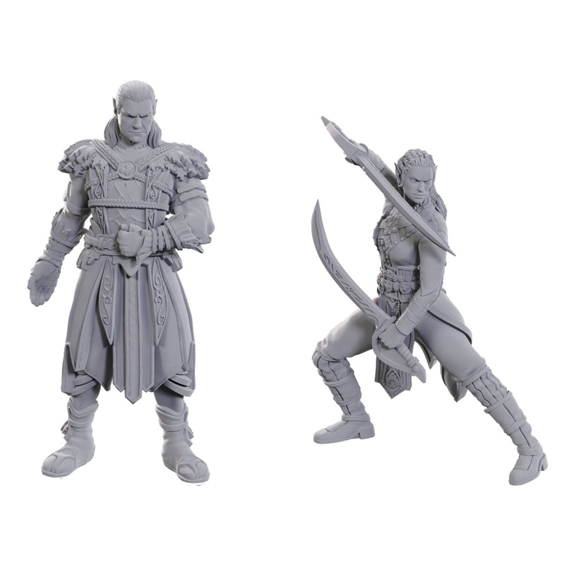 D&D Unpainted Mini – Special Edition Baldur’s Gate 3 – Jaheira & Halsin