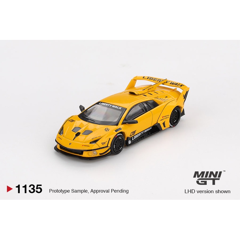 (PRE-ORDER) Mini GT 1:64 LB-Silhouette WORKS MURCIELAGO GT Evo Yellow MGT01135-R