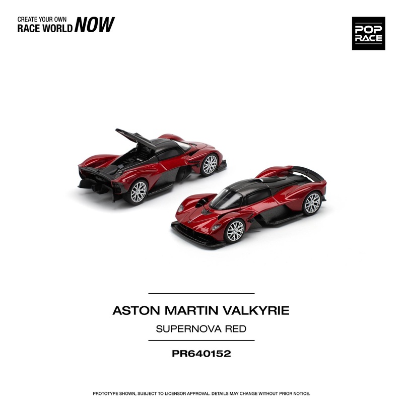 (PRE-ORDER) Pop Race 1:64 Aston Martin Valkyrie SUPERNOVA RED