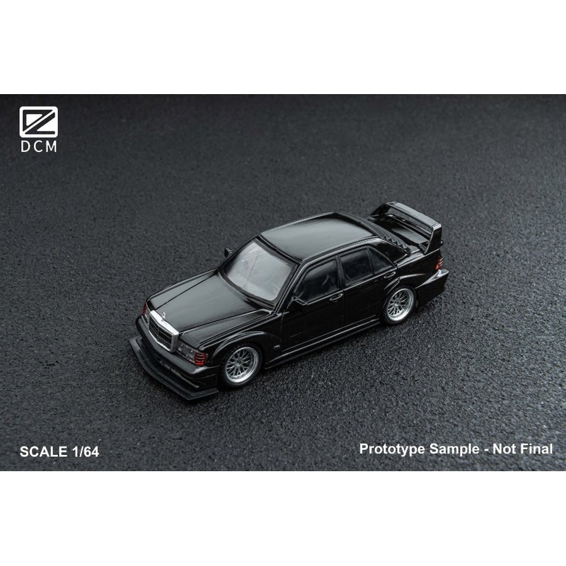 (PRE-ORDER) DCM 1:64 Mercedes-Benz 190E Modified Black