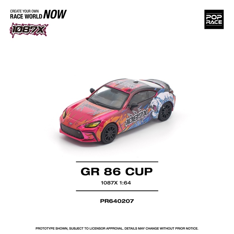 (PRE-ORDER) Pop Race 1:64 Toyota GR86 Cup 1087X