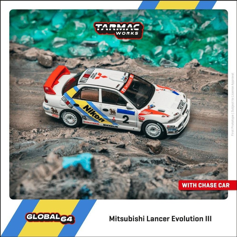 (PRE-ORDER) Tarmac Works 1:64 Mitsubishi Lancer Evolution III
