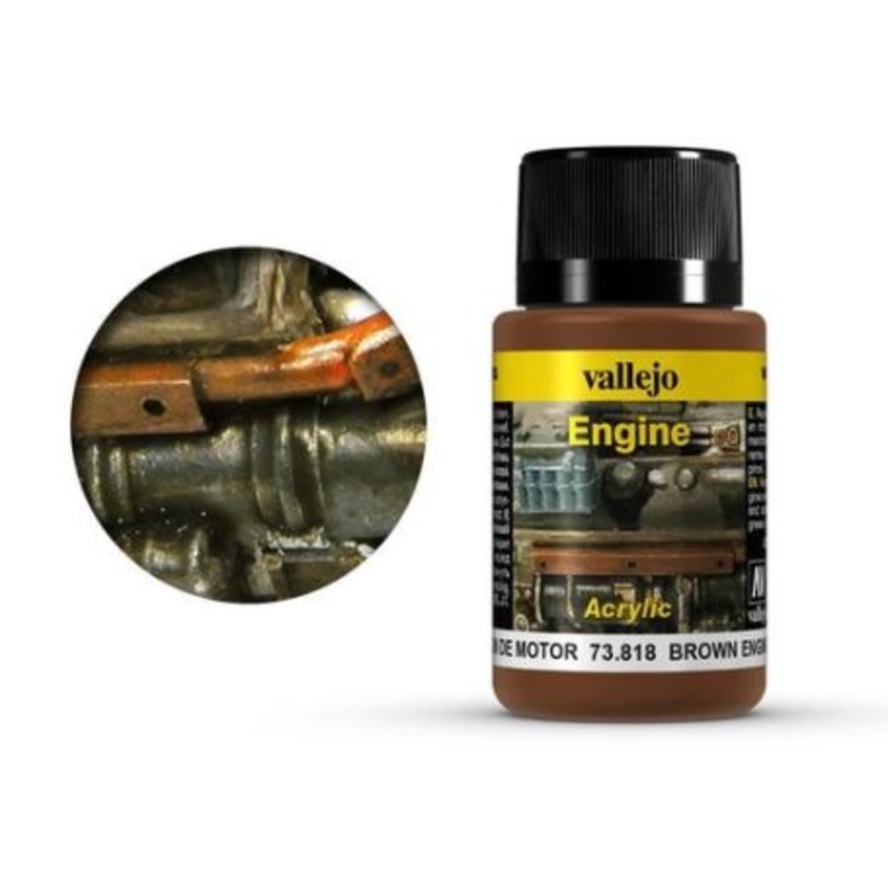 Vallejo 73818 Weathering Effects: Brown Engine Soot