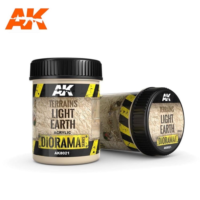AK Interactive Terrains – Light Earth (250ml) (Acrylic) AK-8021
