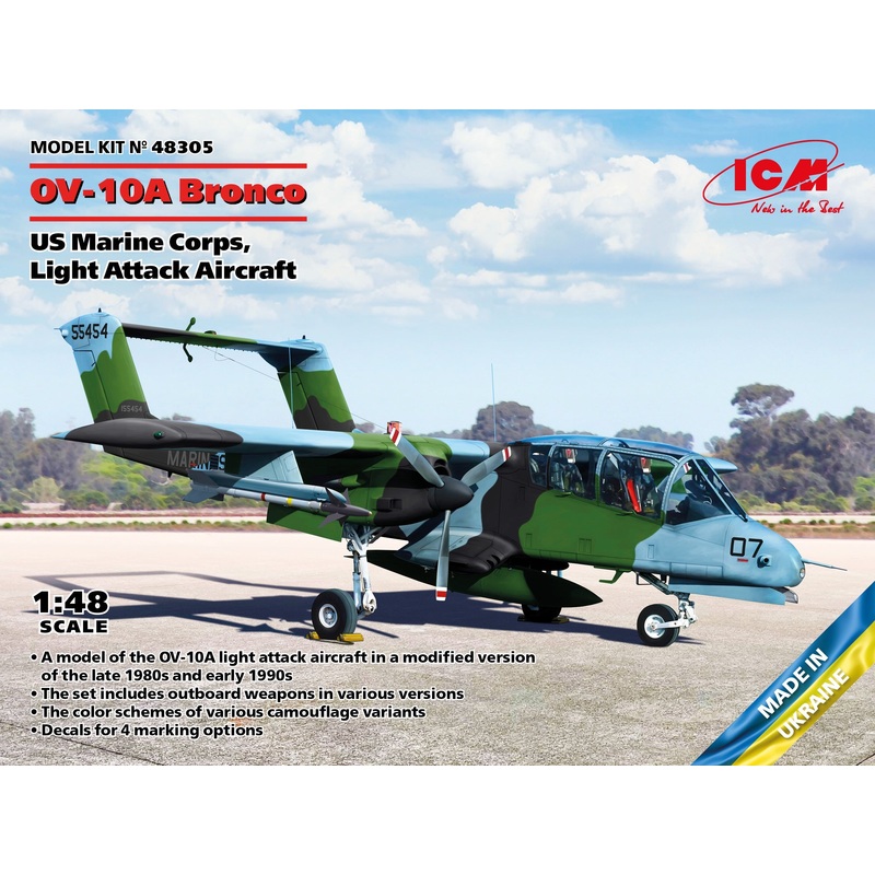OV-10 Bronco US Marine Corps, Light Attack Aircraft 1/48 #48305 by ICM