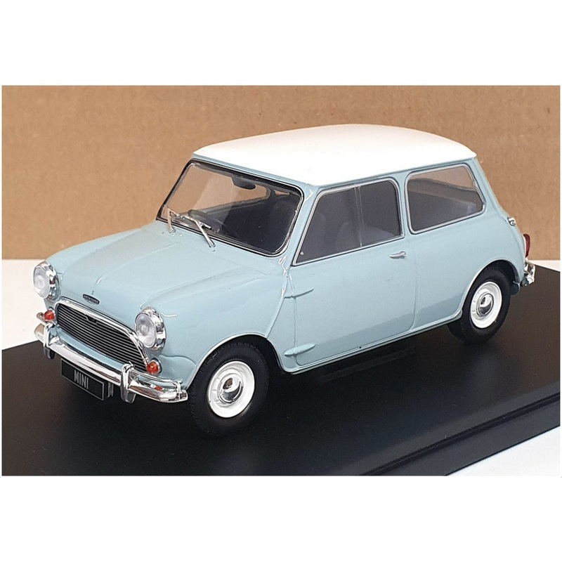 Whitebox 1/24 Scale WB124183 – Austin Mini Cooper S – Lt Blue/White