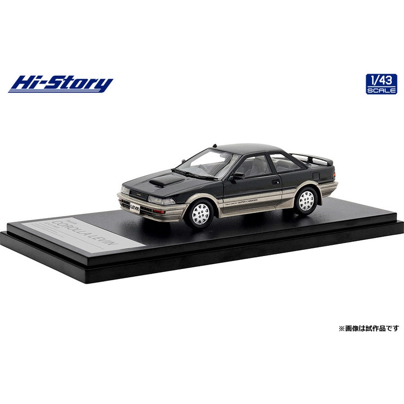 [ Back-order ] Hi-Story HS447BK 1:43 Toyota COROLLA LEVIN GT-Z 1987 Shooting Toning resin model car
