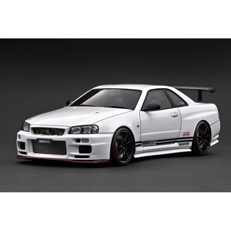 [ Back-order ] ignition model IG3642 1:18 TOP SECRET 34GT-R BNR34 White model car