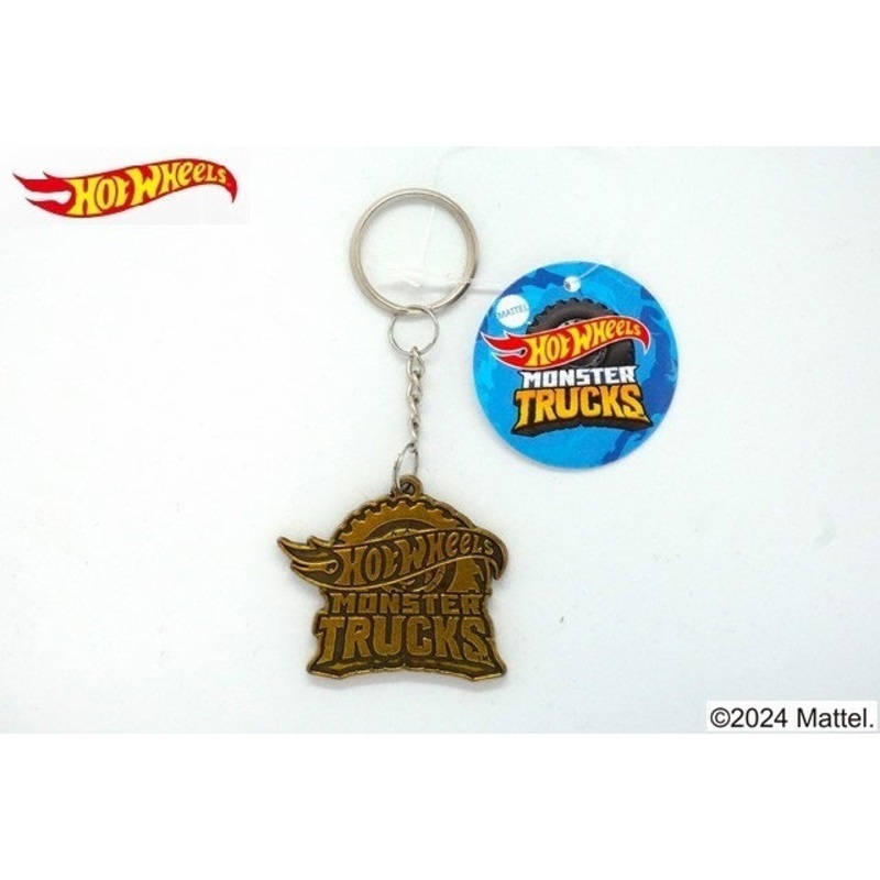 HWU87591 Hot Wheels Metal Keychain Monster Truck VGD Vintage Gold