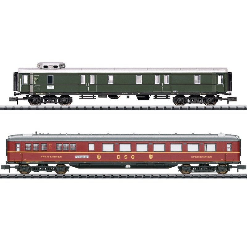 Passenger car set 1 express train car D 96 DB Ep.III 2-part