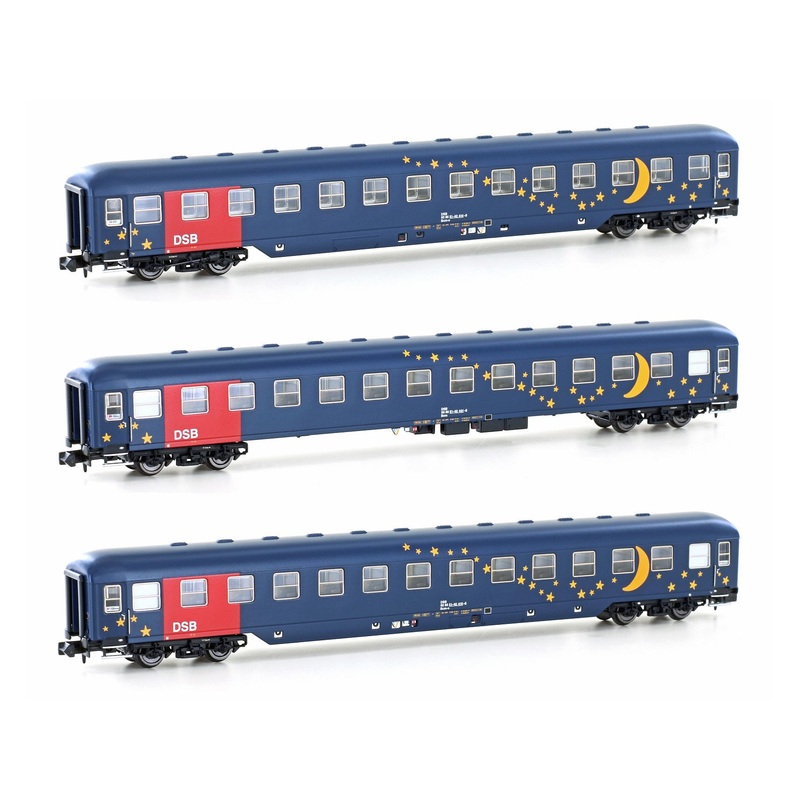 Passenger car set couchette BCM DSB Ep.V 3-piece