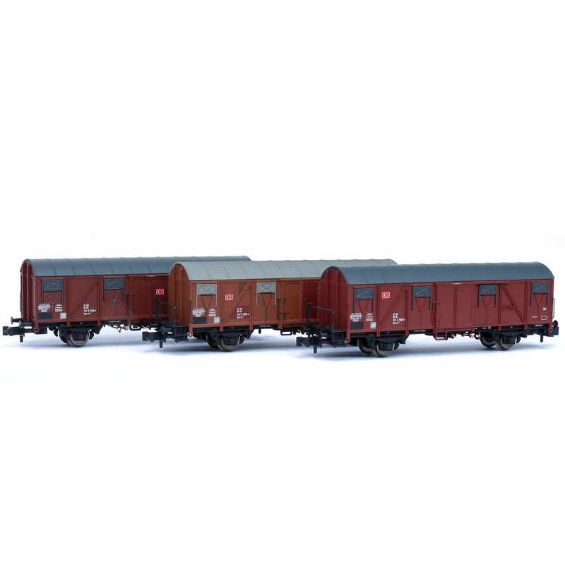 Set of covered goods wagons Gos-uv 245 DB AG Ep.V 3x