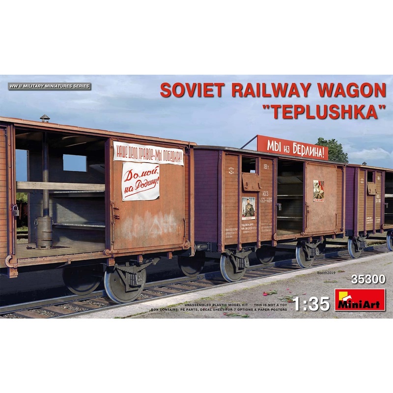 Soviet Railway Wagon  Teplushka 1/35 #35300 by MiniArt