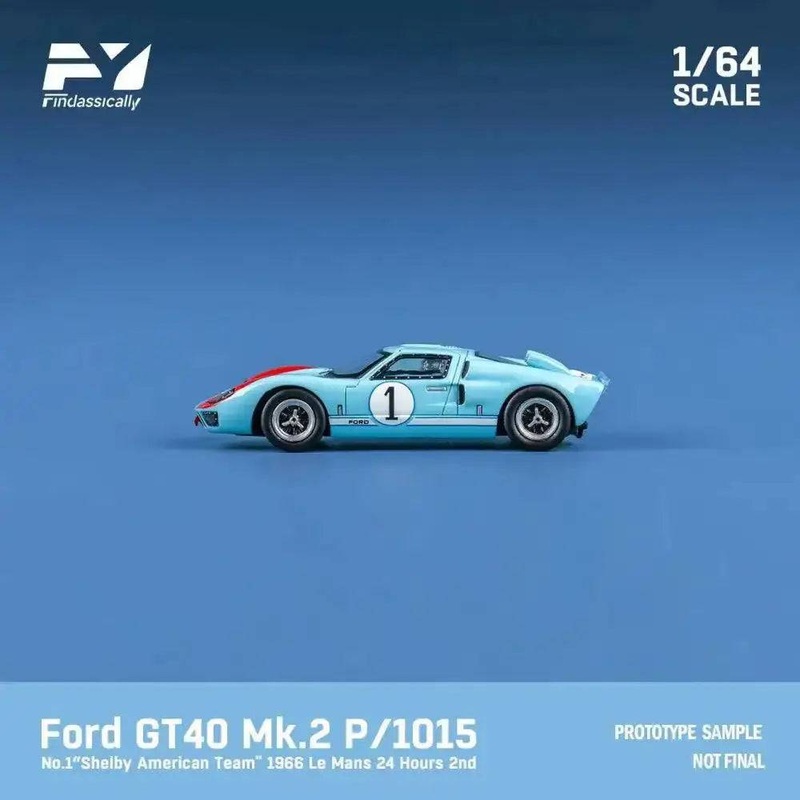 (PRE-ORDER) Finclassically 1:64 Ford GT40 MK II LeMans