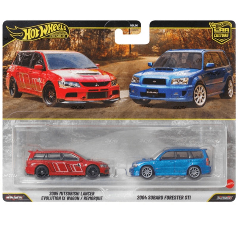 (PRE-ORDER) Hot Wheels Premium 1:64 2 Pack Lancer Evolution / Subaru Forester