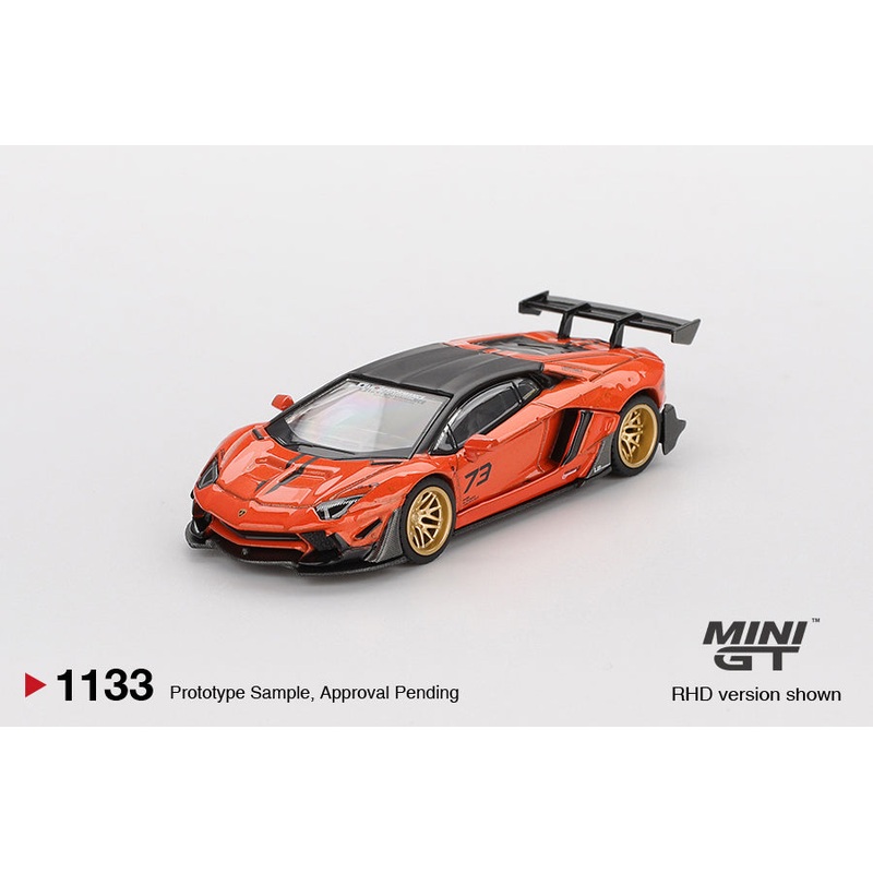(PRE-ORDER) Mini GT 1:64 LBWORKS Lamborghini Aventador Limited Edition Orange MDX 2025 MGT01133-R