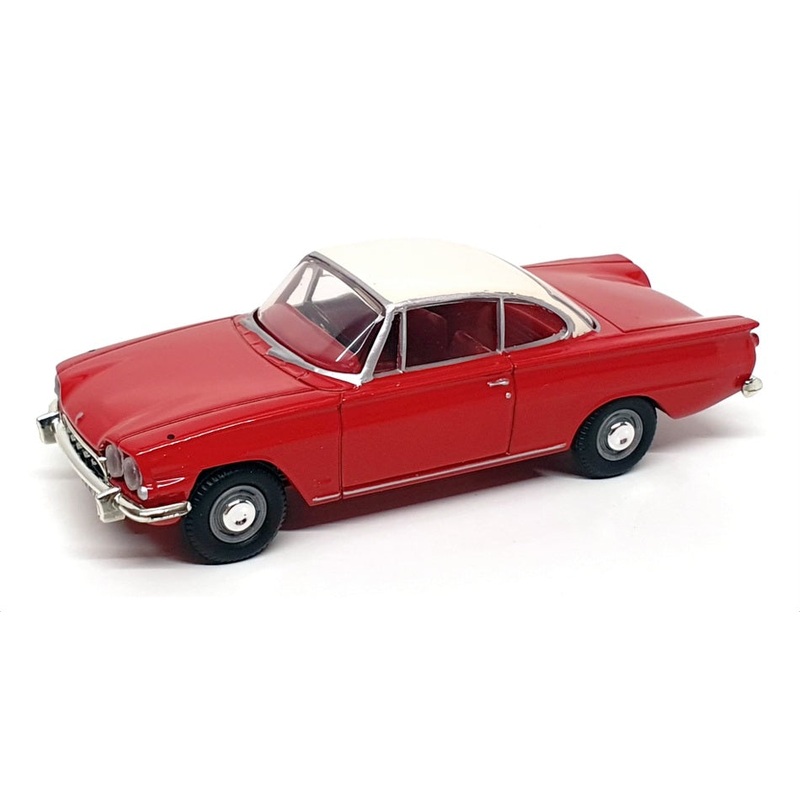 Vanguards 1/43 Scale VA34004 – 1961 Ford Capri – Monaco Red/Ermine White