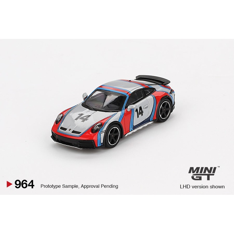 (PRE-ORDER) MINI GT 1:64 Porsche 911 Dakar Ice Grey Metallic Rally 1974 MGT00964-R