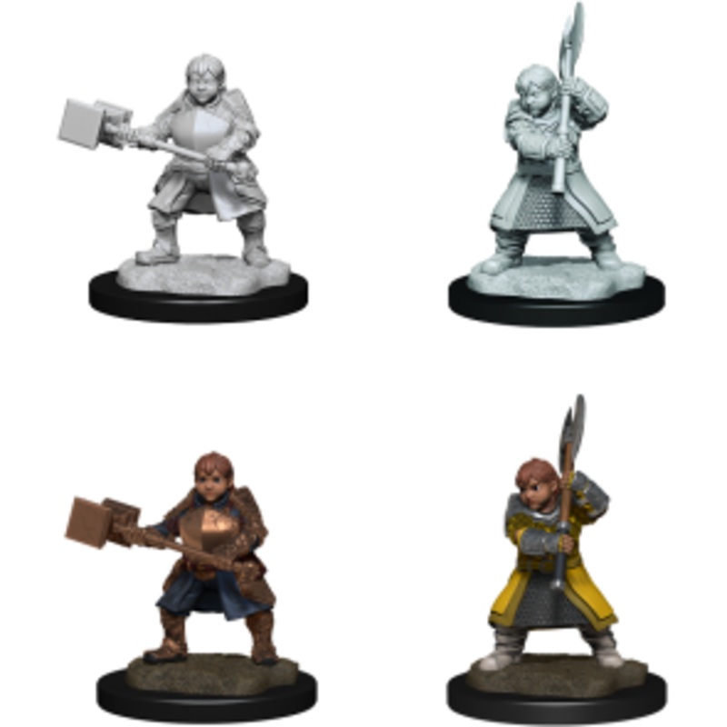 Critical Role Unpainted Mini  – Dwarf Dwendalian Empire Fighter Female 90383