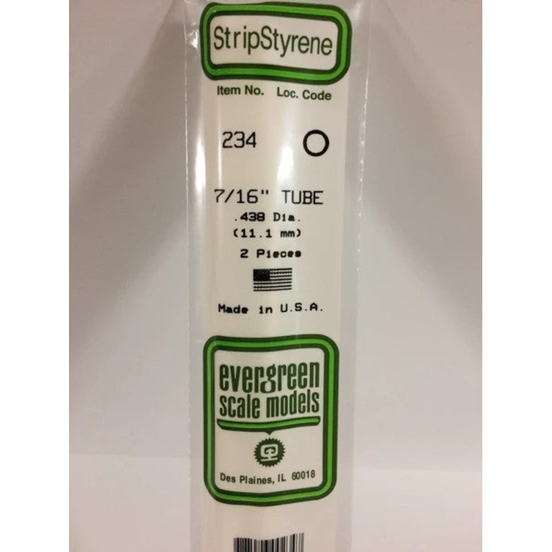 Evergreen 234 .438 / 11.1mm OD Tube (2pcs)
